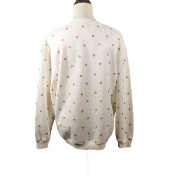 NWT Vinyl Icons Gold Bow & Star Sweatshirt – Women’s L, Cozy Holiday Style - Picture 4 of 7